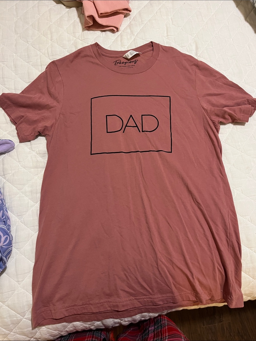 Dad Graphic Tee in Dusty Rose by Tulapong